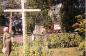 Phoebe standing by the cross on Main Road, 1970's, Greenwood Archives