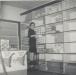 Pauline Sweetland stocking the shelves at the Fisherman's Union Trading Company