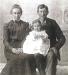 Isaac Cook with his wife Louise and youngest daughter, Mary.