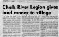 Legion donates Land Money