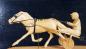 Racehorse and driver, commissioned for a local racehorse trainer, carved by Dub Jube
