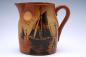 Hand painted ship style pitcher, Medalta Potteries Ltd.