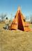 Shown here is the tipi set up by Henri, and his nephew, Guy Roberge.