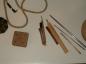 Shown here are the various tools that Mr. Liboiron used in his pottery experiments.
