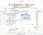 Confectionary invoice: G.J. Hamilton and Sons