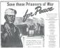 Newspaper ad in support of donations to help Canadian prisoners of war obtain food from Red Cross.