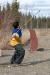 Shawn Charlie using an atlatl (spear thrower) and an LSCFN cultre camp