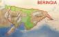 Beringia; ice free area outlined in red