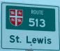 Highway sign to St. Lewis
