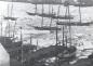 View of Vessels in Ice, Finger Pier including Southside Hills