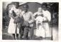 Marlene Jamieson with brother Marshall, sister Lenora, pets and a doll