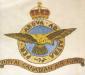 The RCAF Crest embroidered by A.R. Taylor while in a convalescent hospital in England