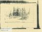 "My camp in Spruce" sketch from Seton's daily journal